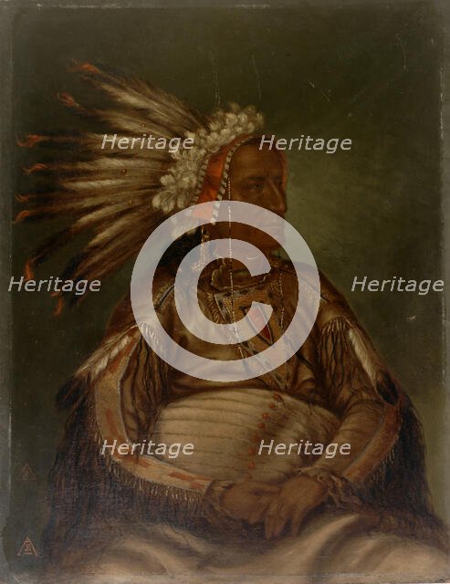 O-mata-ah-luta (Red Plume), ca. 1887. Creator: Antonio Zeno Shindler.