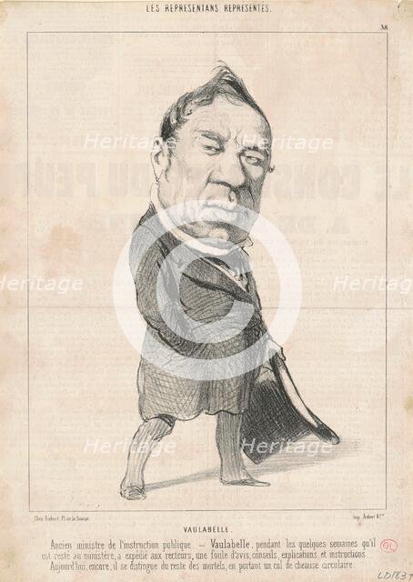 Achille Tenaille de Vaulabelle, 19th century. Creator: Honore Daumier.