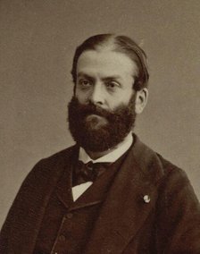 Portrait of the composer and organist Jules Cohen (1830-1901), c. 1870. Creator: Photo studio Nadar.