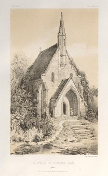 ...Pl.22, Chapelle de Fontaine-Jean (Loiret), published 1860. Creator: Victor Petit (French, 1817-1874).