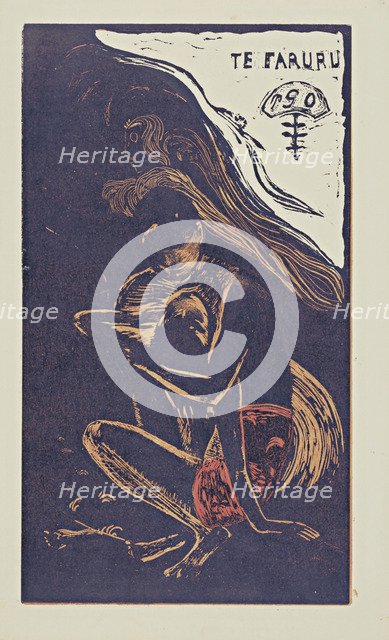 Te Faruru (Here We Make Love) From the Series Noa Noa, 1893-1894. Artist: Gauguin, Paul Eugéne Henri (1848-1903)
