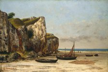 Beach in Normandy, c. 1872/1875. Creator: Gustave Courbet.