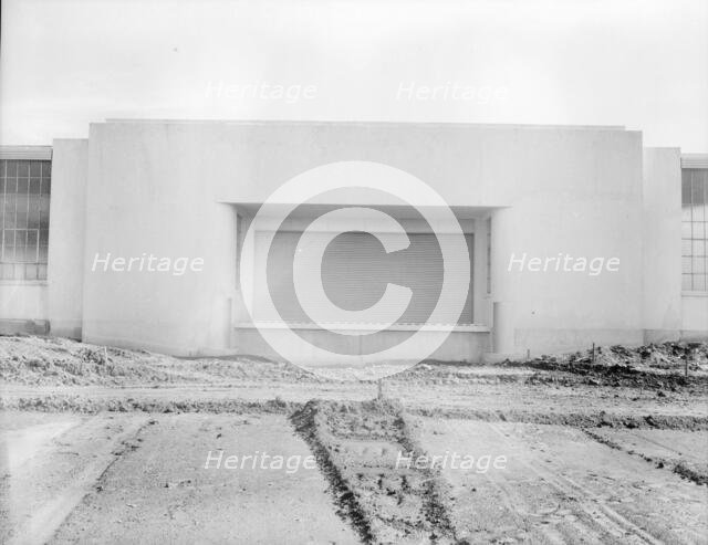 Nearly completed factory..., Hightstown, New Jersey, 1936. Creator: Dorothea Lange.