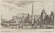 Piazza della Madono delle Popolo, 1640-1660. Creator: Israel Silvestre.