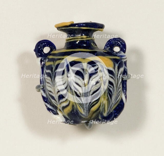 Lentoid Aryballos (Container for Oil), 4th-3rd century BCE. Creator: Unknown.