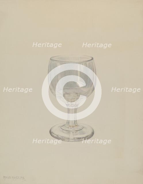 Glass, 1935/1942. Creator: Maud M Holme.