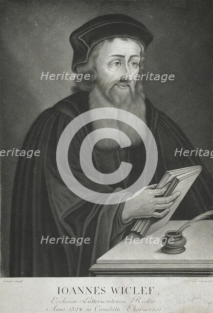 Johannes Wiclef, 18th century. Creator: Johann Simon Negges.