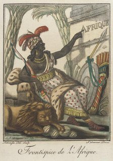 Costumes de Différent Pays, 'Frontispice de l'Afrique', c1797. Creator: Jacques Grasset de Saint-Sauveur.
