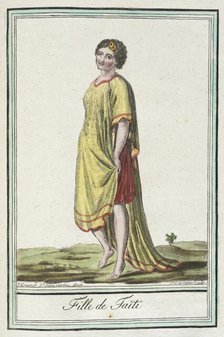 Costumes de Différents Pays, 'Fille de Taïti', c1797. Creators: Jacques Grasset de Saint-Sauveur, LF Labrousse.