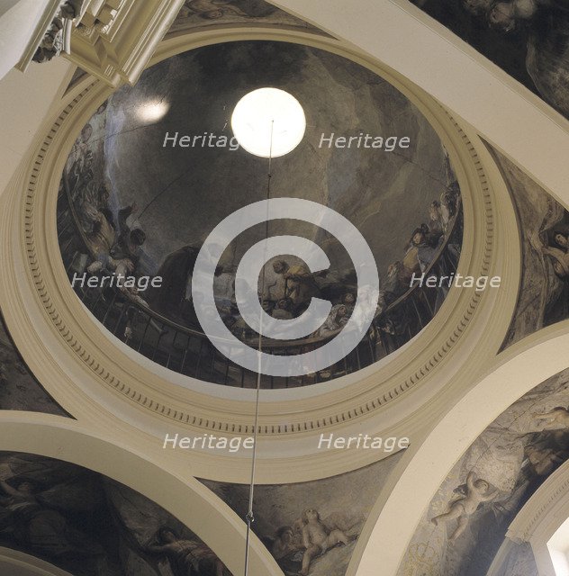 Mural paintings in the ceiling of the Church of San Antonio de la Florida.