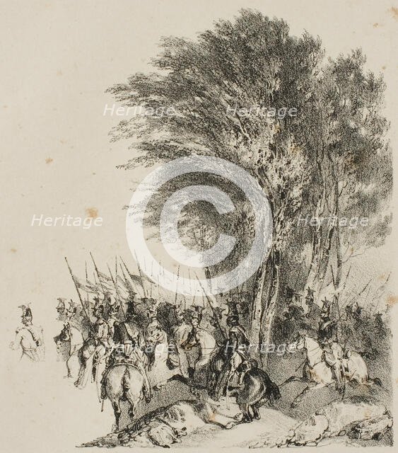 Lancers on the March, 1831. Creator: Nicolas-Toussaint Charlet.