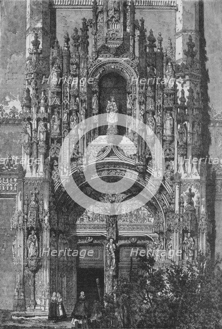 'South Front of Monastery of Santa Maria at Belem', c1890. Artist: Unknown.