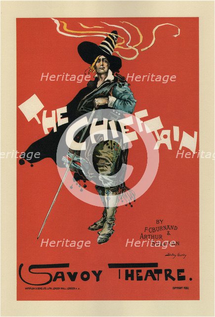 Poster for the Oper The Chieftain by A. Sullivan and F. C. Burnand, 1894. Artist: Hardy, Dudley (1866-1922)