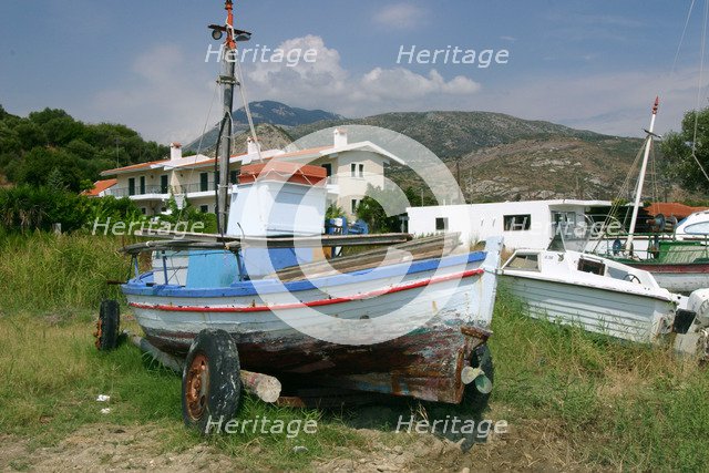 Old boat, Katelios, Kefalonia, Greece.