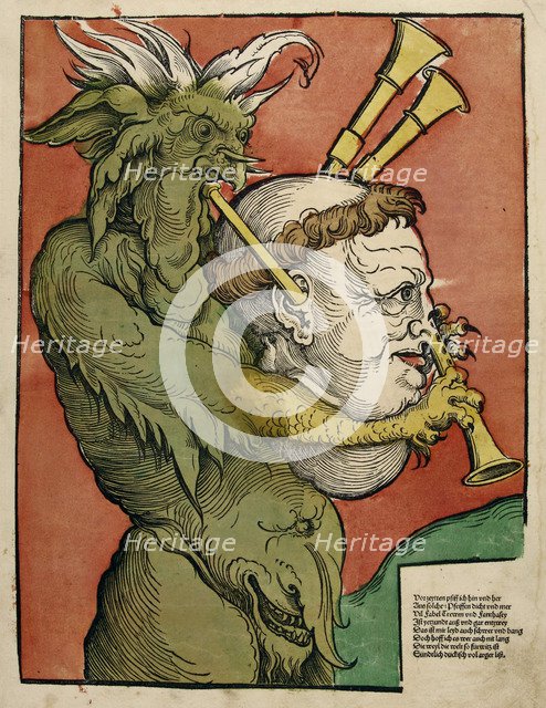 Luther as the Devil's Bagpipes, c.1535.