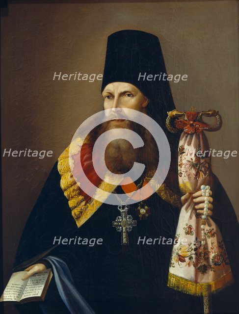Portrait of Varlaam (Denisov), Archbishop of Ural (1804-1873), Mid of the 19th cen.. Artist: Anonymous  