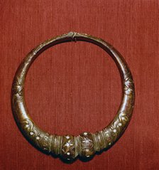 Celtic Bronze collar, (Torc) from Roxburghshire, Scotland, c1st Century.  Artist: Unknown.