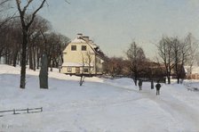Winter - Skeppsholmen, Stockholm , 1888. Creator: Alfred Bergström.