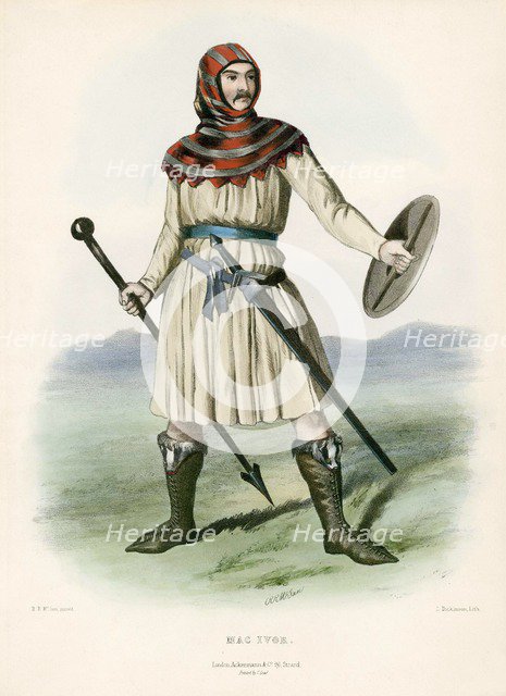 Mac Ivor, from The Clans of the Scottish Highlands, pub. 1845 (colour lithograph)