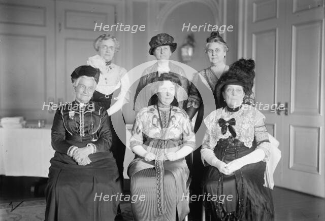 Intl. Anti-Vivisection Congress - Back Row: Mrs. Clinton Pichney Farrell; Mrs. L. B. Hender..., 1913 Creator: Harris & Ewing.