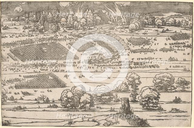 Siege of a Fortress: Left Portion. Creator: Albrecht Dürer (German, 1471-1528).