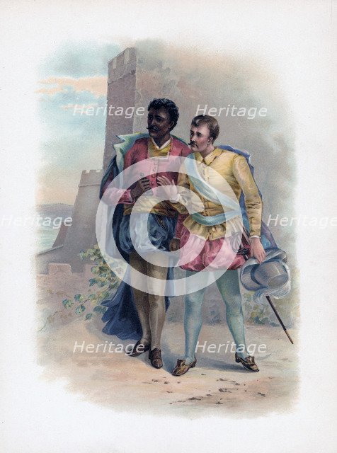 'Othello and Iago', 1891. Artist: Unknown