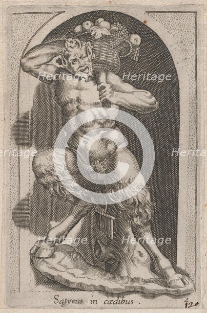 Speculum Romanae Magnificentiae: Satyr (Satyrus in caedibus), 16th century., 16th century. Creator: Anon.