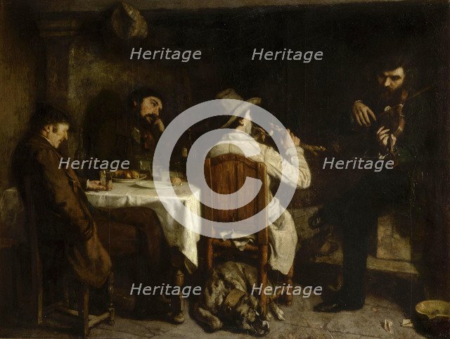 Afternoon in Ornans (Une après-Dinée à Ornans), 1849.