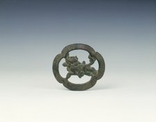 Bronze quadrafoil fitting, Tang to Northern Song dynasty, China, 8th-11th century. Artist: Unknown