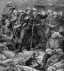 Battle of Rorke's Drift, Natal, Zulu War, 1879 (1951). Artist: Unknown