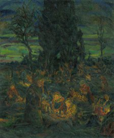 All Souls' Day, 1918-1928. Creator: Gustav Mally.