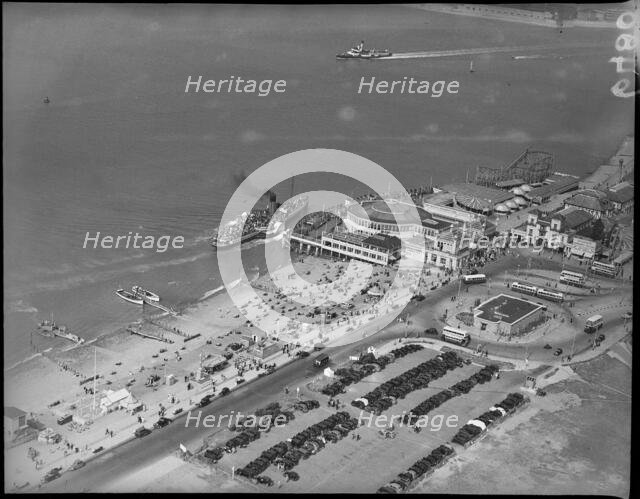 The 'Solent Queen' and 'Gracie Fields', Southsea, 1939.  Creator: Cyril Murrell.