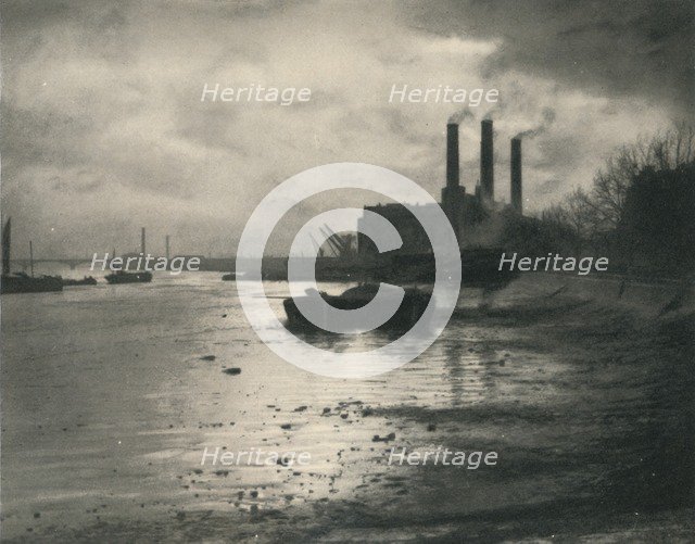 'Chelsea Power Station', c1927, (1927). Artist: Reginald Belfield.