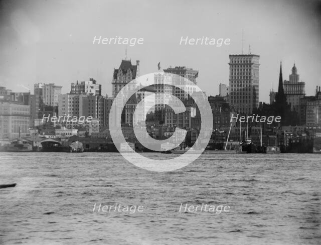 New York from North River, between 1899 and 1901. Creator: Unknown.