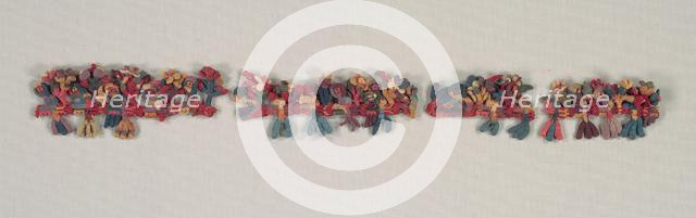 Border Fragment with Birds and Flowers, 100 BC-700. Creator: Unknown.