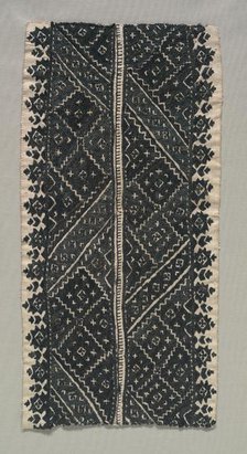 Fragment of "Aleuj" Embroidery, 19th century. Creator: Unknown.