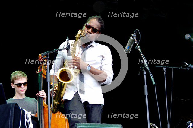 Soweto Kinch, Love Supreme Jazz Festival, Glynde, East Sussex, 2013. Artist: Brian O'Connor