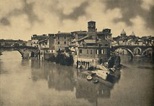 'Roma - Tiberine Island and the ancient Bridges Caestius and Fabritius', 1910. Artist: Unknown.