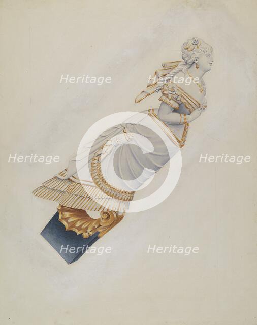 Figurehead: "Belle of Bath", 1935/1942. Creator: Alton K. Skillin.