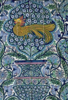 Detail of a tile design in Nabeul, Tunisia. Artist: Unknown