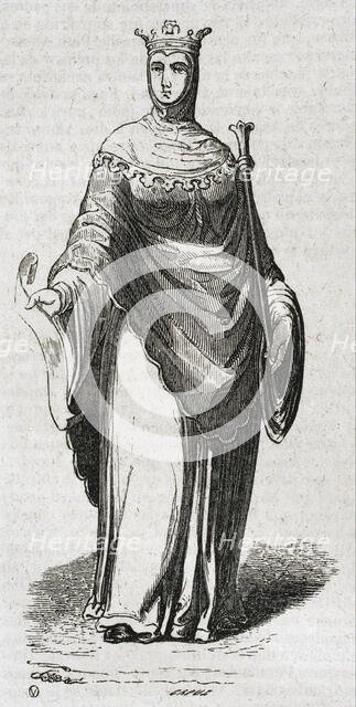 Urraca of Leon, (1081-1126) called the Reckless, 1852. Creator: Tomás Carlos Capuz.