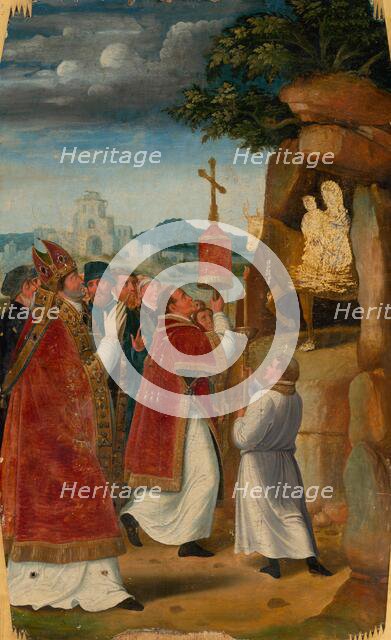 Apparition of St. Michael on Monte Gargano, 1540-1550. Creator: Unknown.