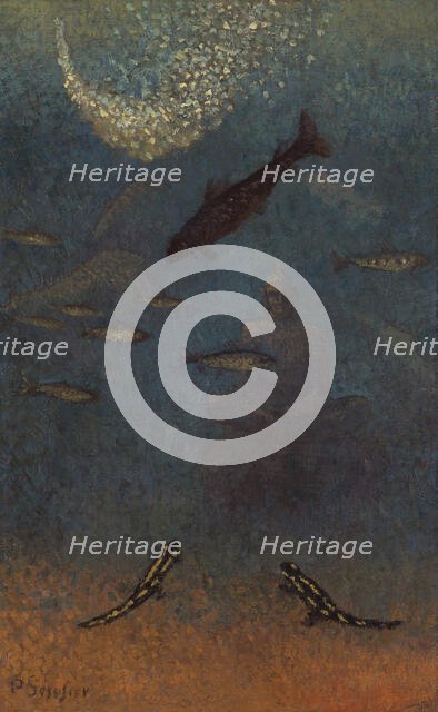 The Sunken Buddha - Homage to Odilon Redon, 1916. Creator: Sérusier, Paul (1864-1927).