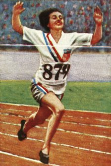 American athlete Betty Robinson, winner of the women's 100m, 1928. Creator: Unknown.