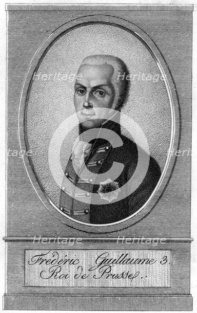 Frederick William III, King of Prussia, 19th century. Artist: Unknown
