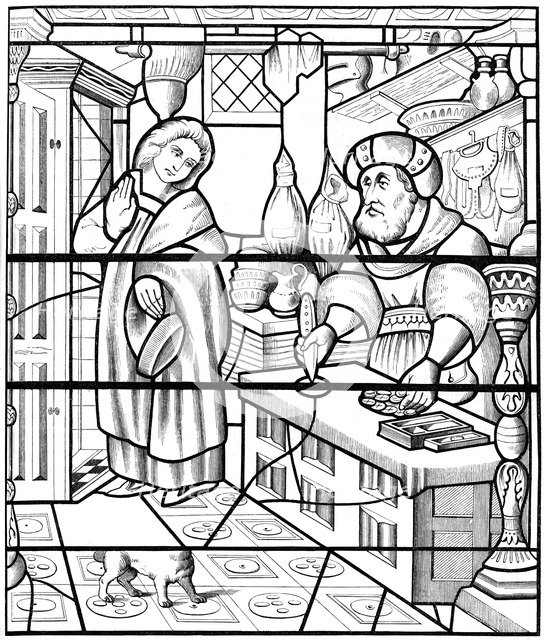 A stained glass window in the church of St Alpin, Chalons, France, 1849.Artist: F de Lasteyrie