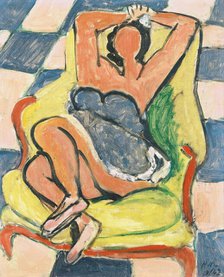 Le Repos de la danseuse, carrelage rose et bleu, 1942. Creator: Matisse, Henri (1869-1954).