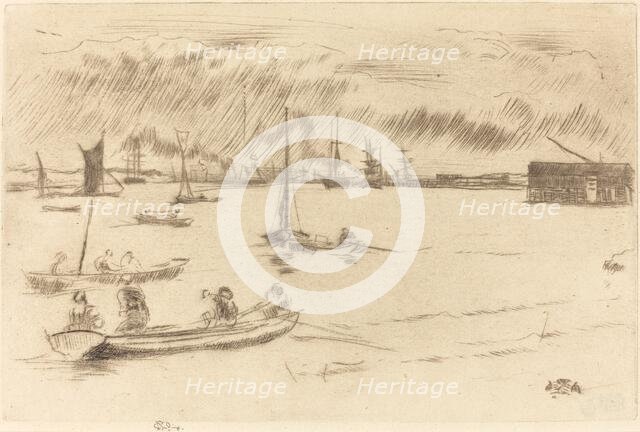 The Thames Towards Erith, c. 1877. Creator: James Abbott McNeill Whistler.