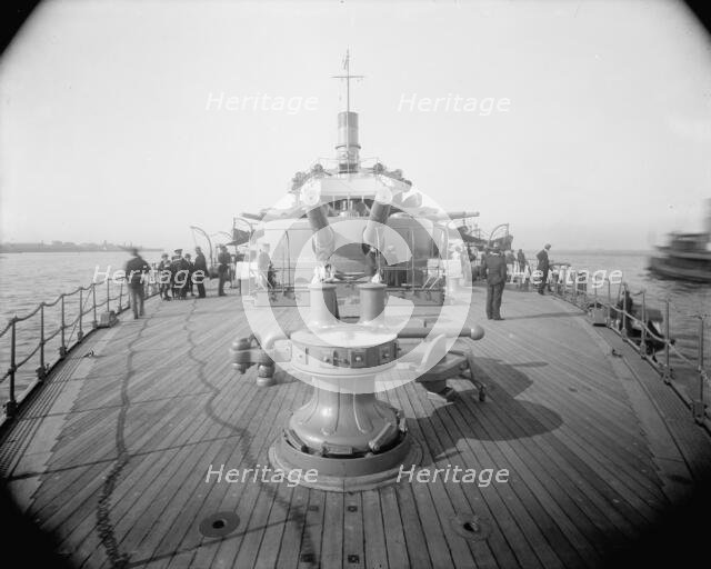 U.S.S. Oregon, quarter deck, between 1896 and 1901. Creator: William H. Jackson.