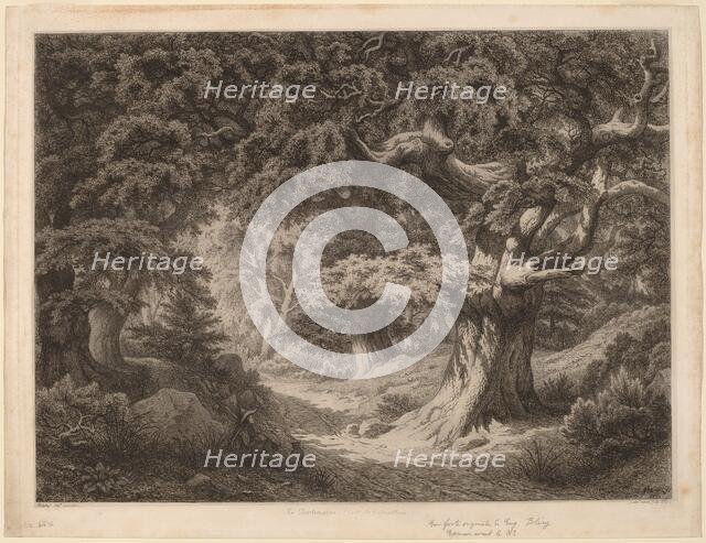 Le Charlemagne (forêt de fontainebleau), 1861. Creator: Eugene Blery.